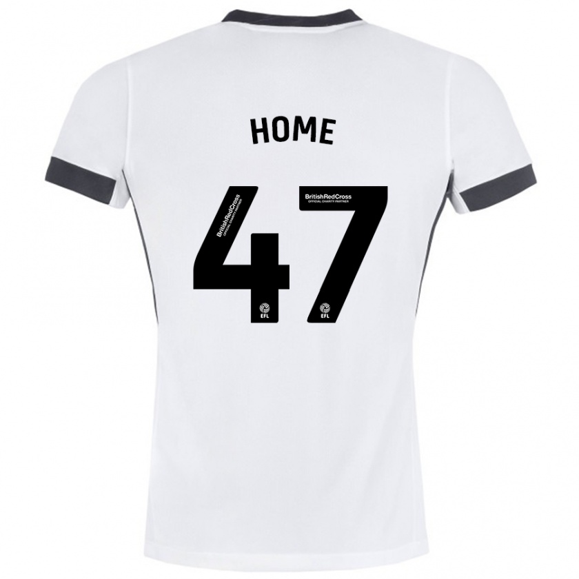 Kandiny Gyermek Josh Home #47 Fehér Fekete Idegenbeli Jersey 2024/25 Mez Póló Ing