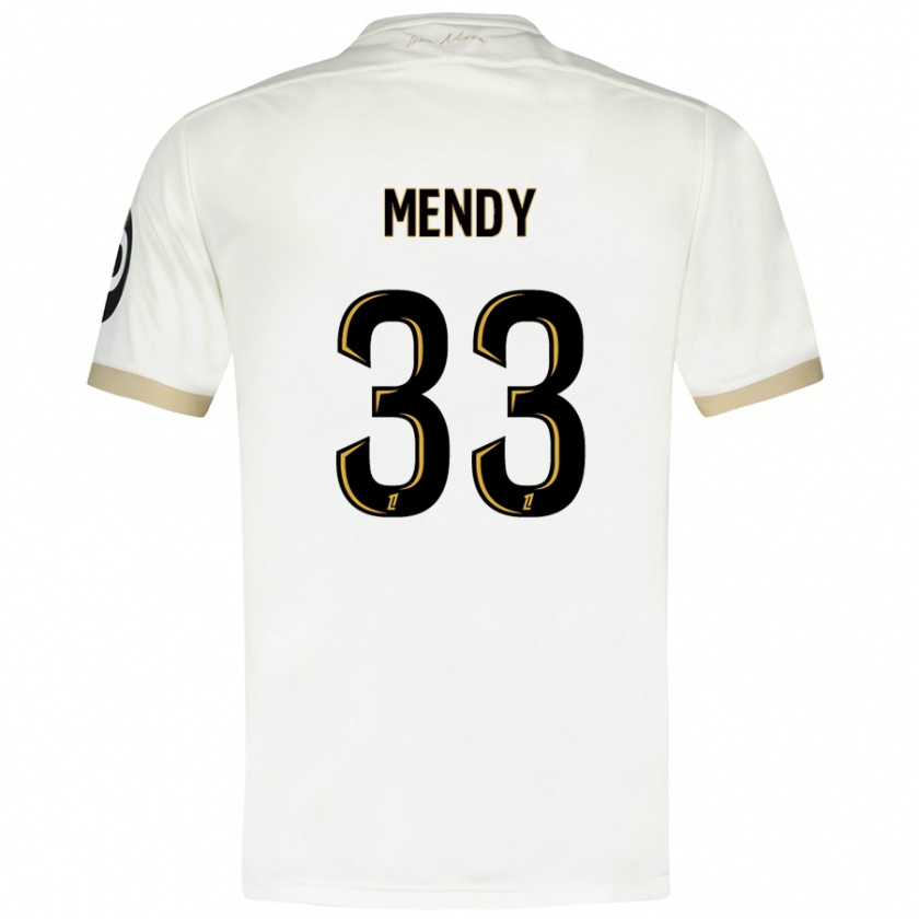 Kandiny Gyermek Antoine Mendy #33 Fehér Arany Idegenbeli Jersey 2024/25 Mez Póló Ing