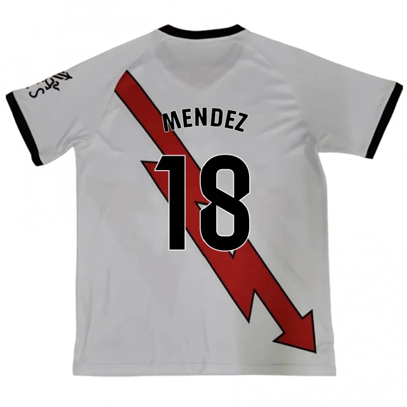 Kandiny Gyermek Diego Méndez #18 Piros Idegenbeli Jersey 2024/25 Mez Póló Ing