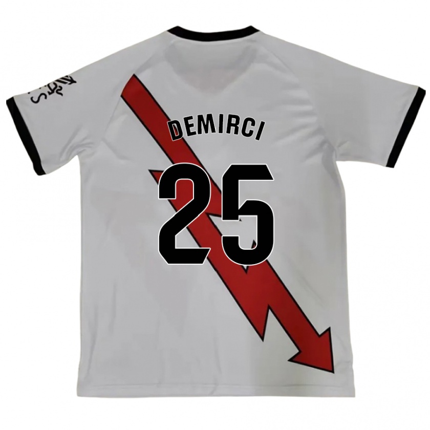 Kandiny Gyermek Mert Demirci #25 Piros Idegenbeli Jersey 2024/25 Mez Póló Ing