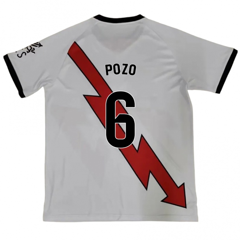 Kandiny Gyermek José Pozo #6 Piros Idegenbeli Jersey 2024/25 Mez Póló Ing