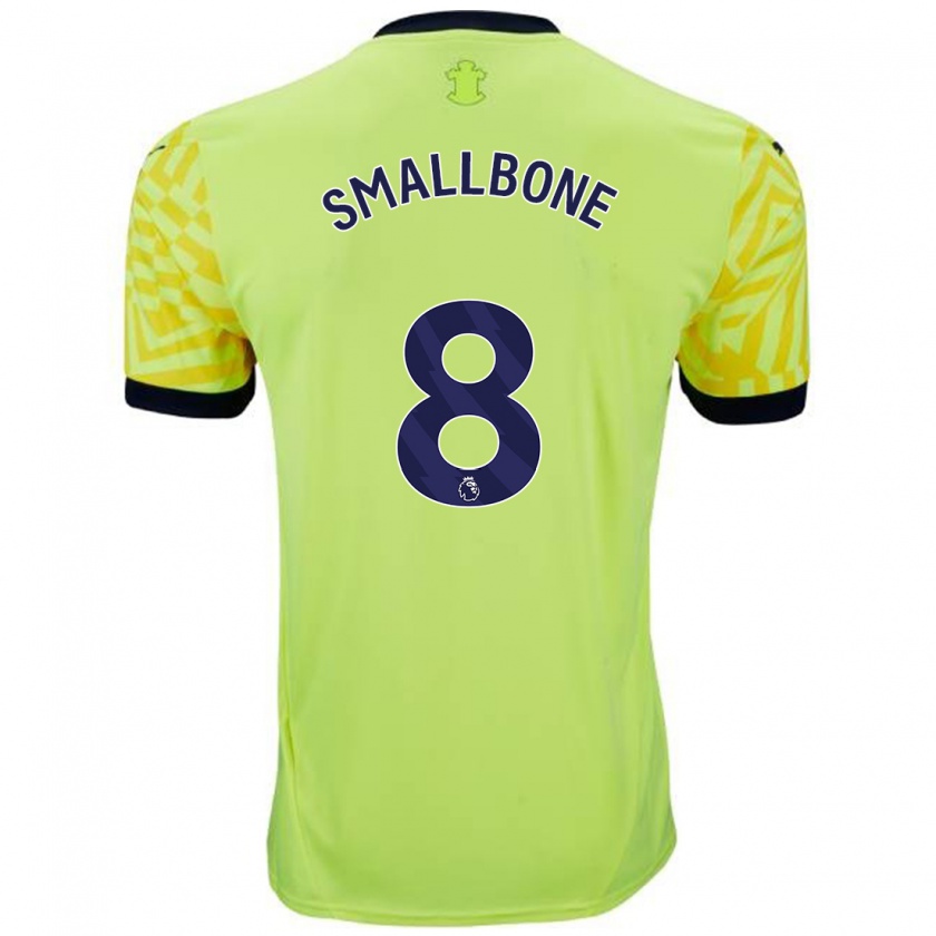 Kandiny Gyermek Will Smallbone #8 Sárga Idegenbeli Jersey 2024/25 Mez Póló Ing