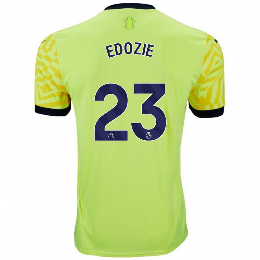 Kandiny Gyermek Samuel Edozie #23 Sárga Idegenbeli Jersey 2024/25 Mez Póló Ing