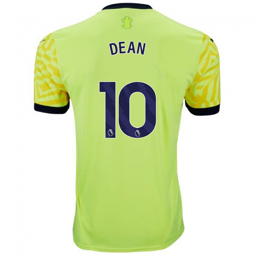 Kandiny Gyermek Rianna Dean #10 Sárga Idegenbeli Jersey 2024/25 Mez Póló Ing