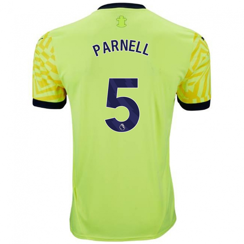 Kandiny Gyermek Rosanna Parnell #5 Sárga Idegenbeli Jersey 2024/25 Mez Póló Ing