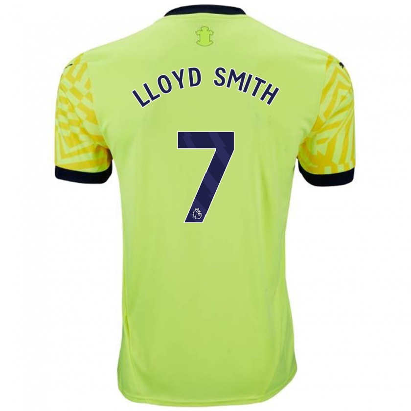 Kandiny Gyermek Lexi Lloyd-Smith #7 Sárga Idegenbeli Jersey 2024/25 Mez Póló Ing