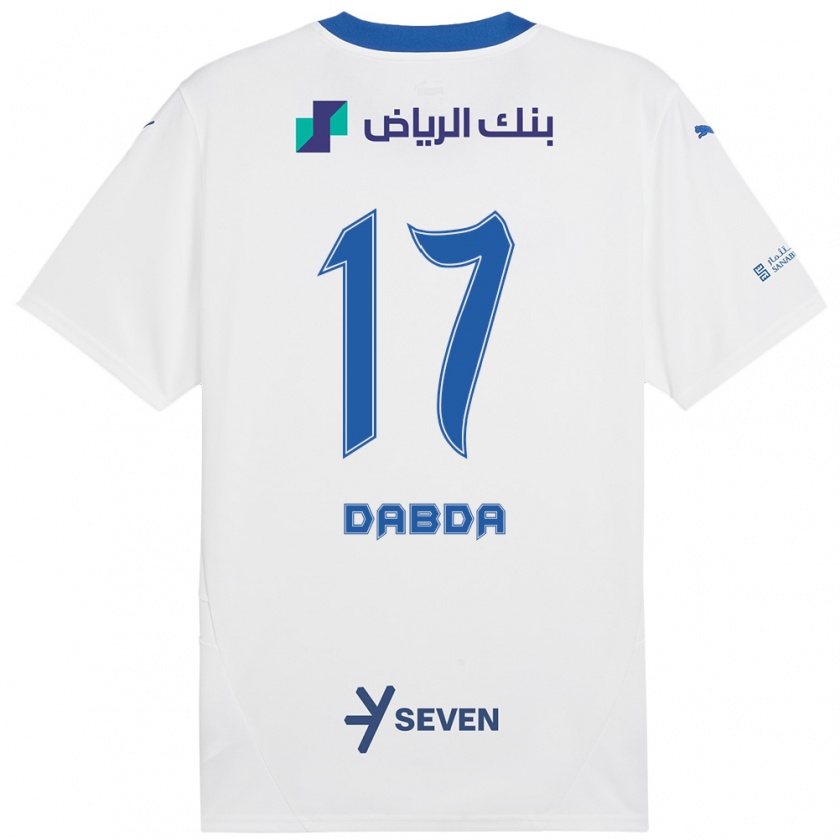 Kandiny Gyermek Claudia Dabda #17 Fehér Kék Idegenbeli Jersey 2024/25 Mez Póló Ing