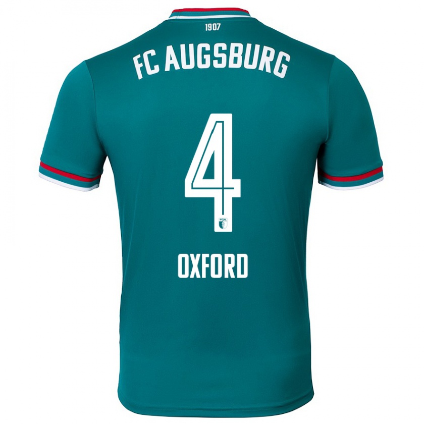 Kandiny Gyermek Reece Oxford #4 Sötétzöld Idegenbeli Jersey 2024/25 Mez Póló Ing