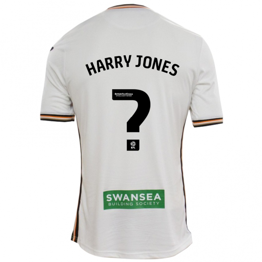 Kandiny Férfi Harry Jones #0 Fehér Hazai Jersey 2024/25 Mez Póló Ing