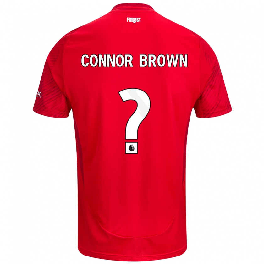 Kandiny Férfi Connor Brown #0 Piros Fehér Hazai Jersey 2024/25 Mez Póló Ing