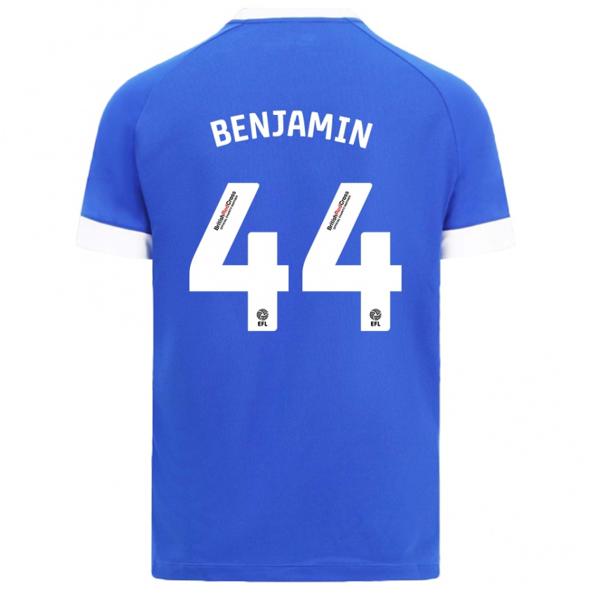 Kandiny Férfi Xavier Benjamin #44 Égszínkék Hazai Jersey 2024/25 Mez Póló Ing