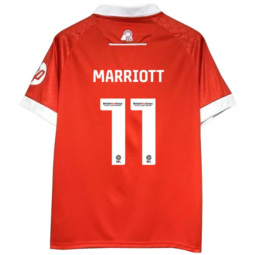 Kandiny Férfi Jack Marriott #11 Piros Fehér Hazai Jersey 2024/25 Mez Póló Ing