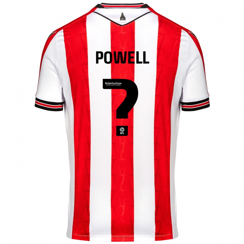 Kandiny Férfi Owen Powell #0 Piros Fehér Hazai Jersey 2024/25 Mez Póló Ing