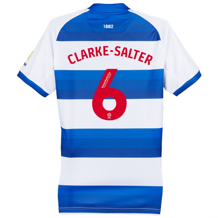 Kandiny Férfi Jake Clarke-Salter #6 Fehér Kék Hazai Jersey 2024/25 Mez Póló Ing