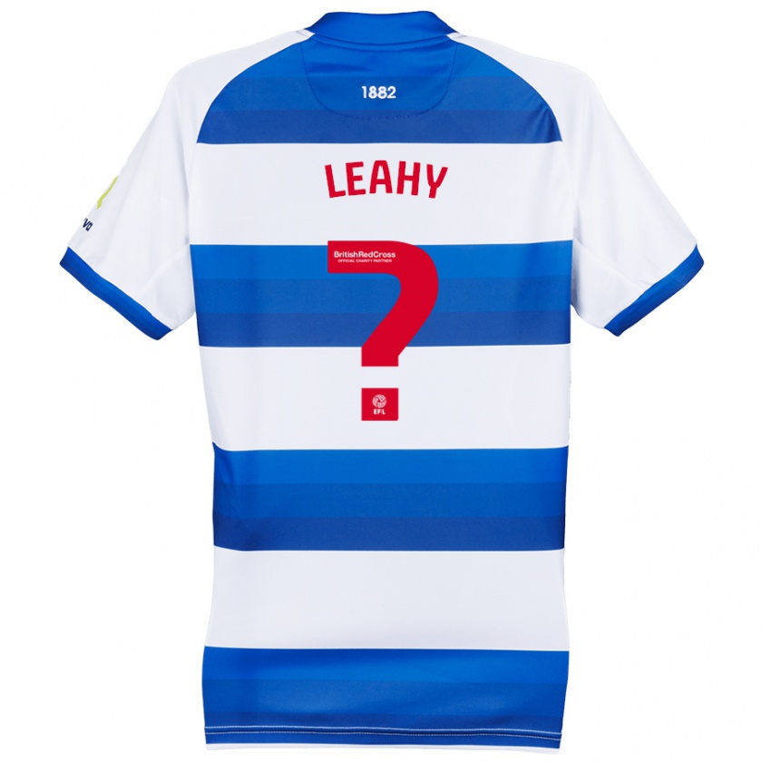 Kandiny Férfi Jake Leahy #0 Fehér Kék Hazai Jersey 2024/25 Mez Póló Ing