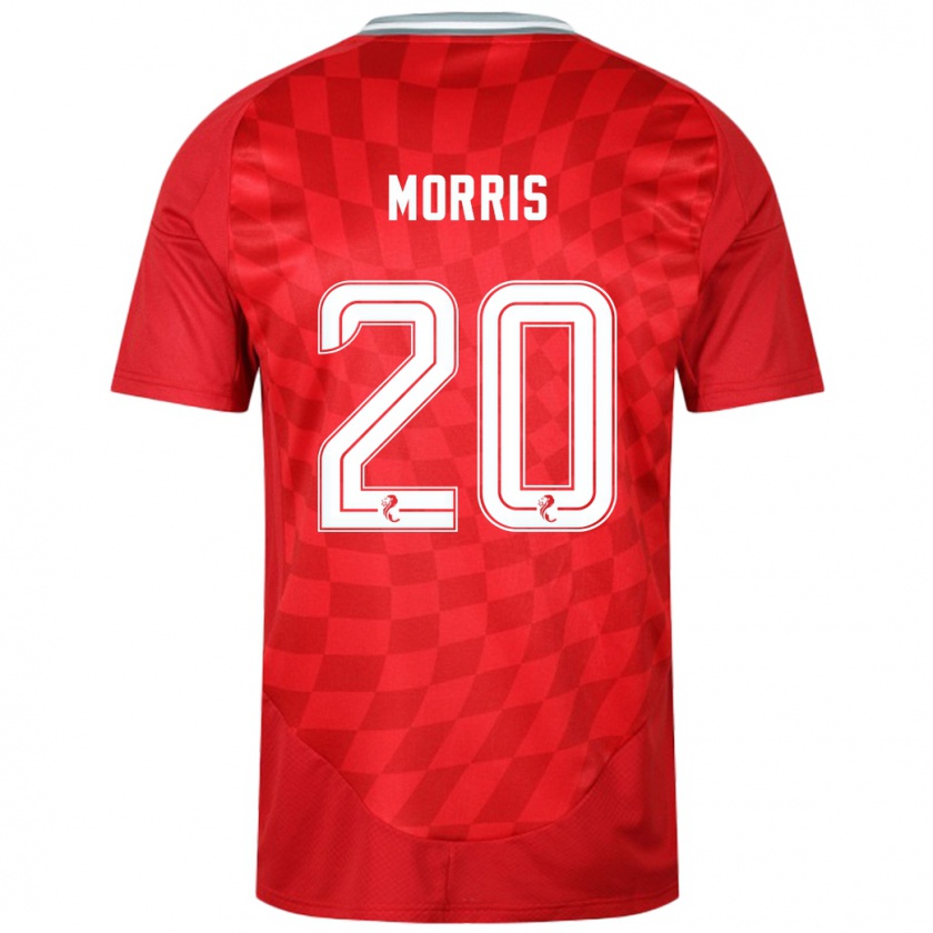 Kandiny Férfi Shayden Morris #20 Piros Hazai Jersey 2024/25 Mez Póló Ing