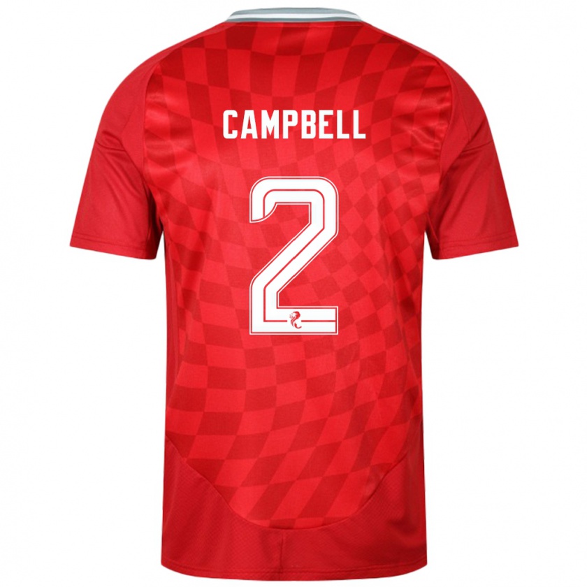 Kandiny Férfi Loren Campbell #2 Piros Hazai Jersey 2024/25 Mez Póló Ing