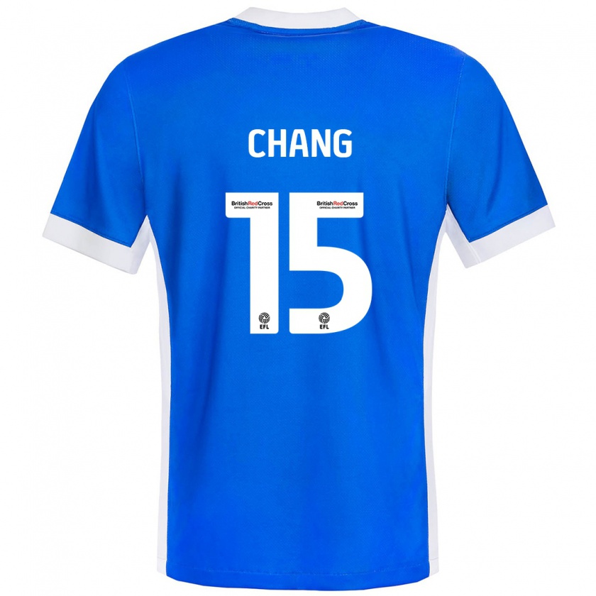 Kandiny Férfi Alfie Chang #15 Kék Fehér Hazai Jersey 2024/25 Mez Póló Ing