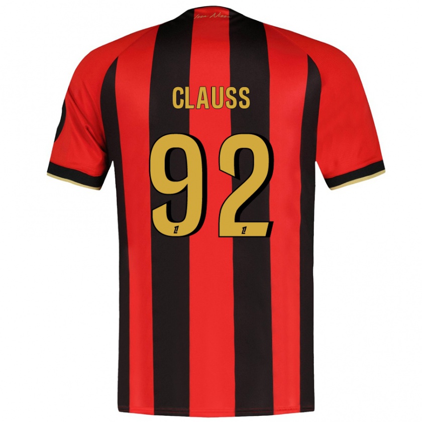 Kandiny Férfi Jonathan Clauss #92 Piros Fekete Hazai Jersey 2024/25 Mez Póló Ing