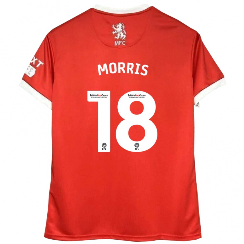 Kandiny Férfi Aidan Morris #18 Piros Fehér Hazai Jersey 2024/25 Mez Póló Ing