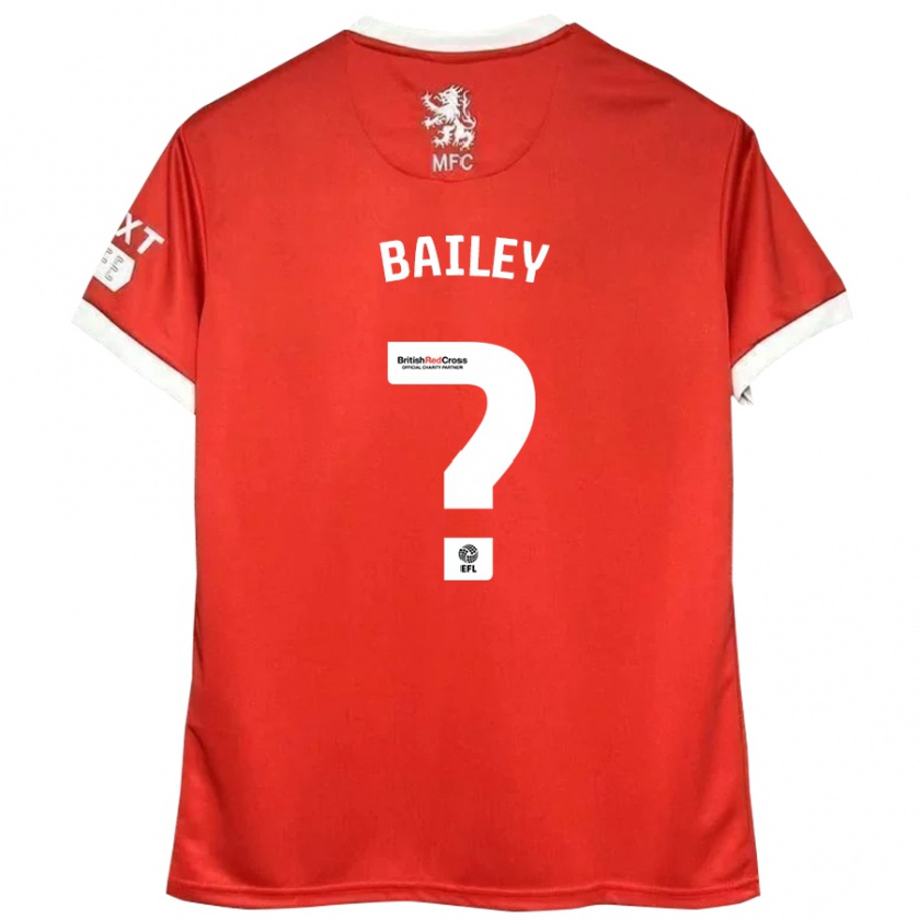 Kandiny Férfi Bailey Palmer #0 Piros Fehér Hazai Jersey 2024/25 Mez Póló Ing