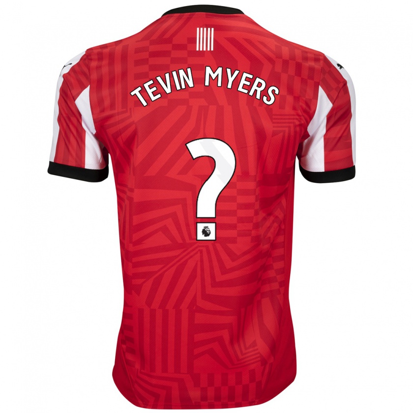 Kandiny Férfi Tevin Myers #0 Piros Fehér Hazai Jersey 2024/25 Mez Póló Ing