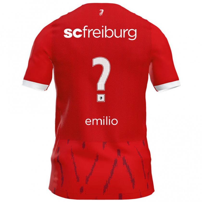 Kandiny Férfi Emilio Schiertz #0 Piros Hazai Jersey 2024/25 Mez Póló Ing