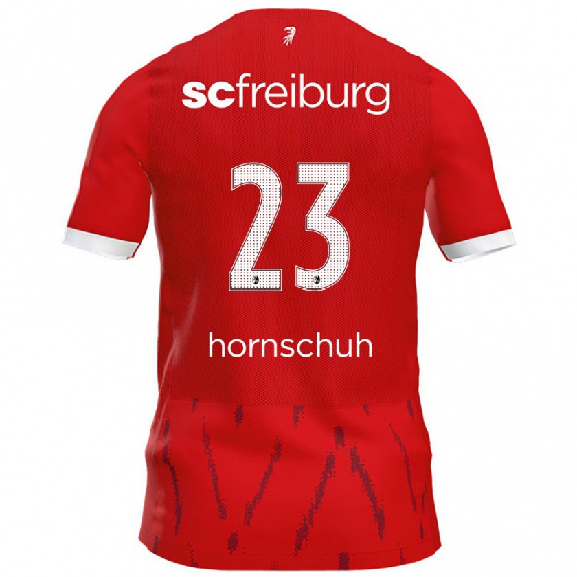 Kandiny Férfi Marc Hornschuh #23 Piros Hazai Jersey 2024/25 Mez Póló Ing