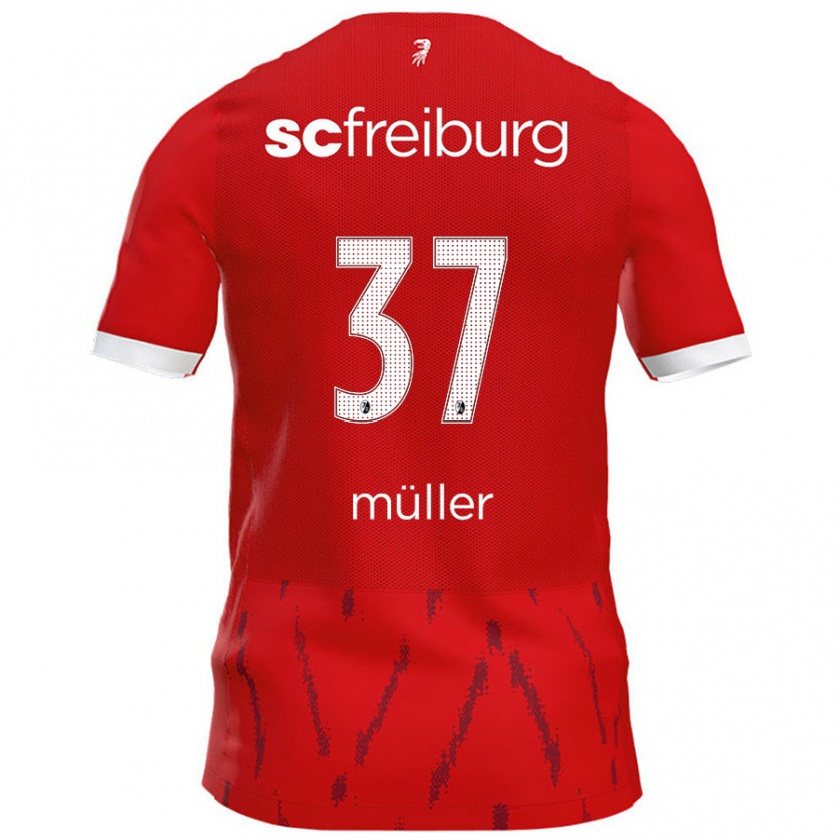 Kandiny Férfi Ruben Müller #37 Piros Hazai Jersey 2024/25 Mez Póló Ing