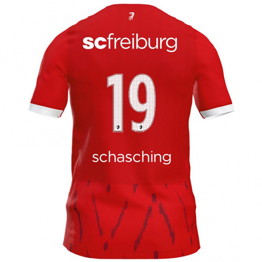 Kandiny Férfi Annabel Schasching #19 Piros Hazai Jersey 2024/25 Mez Póló Ing