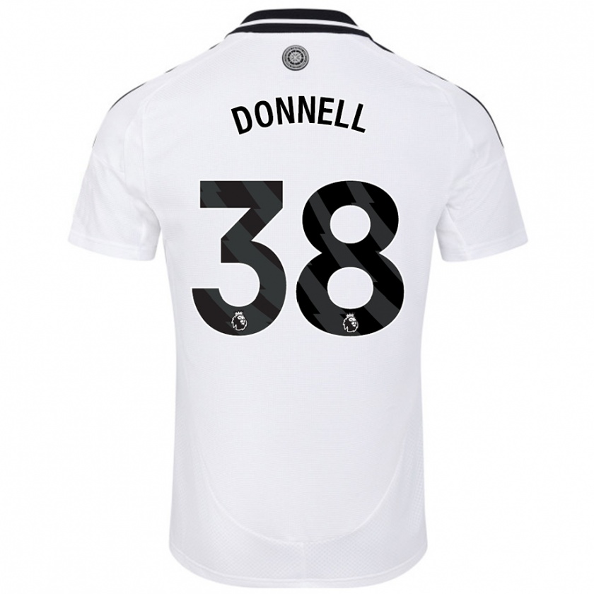 Kandiny Férfi Chris Donnell #38 Fehér Hazai Jersey 2024/25 Mez Póló Ing