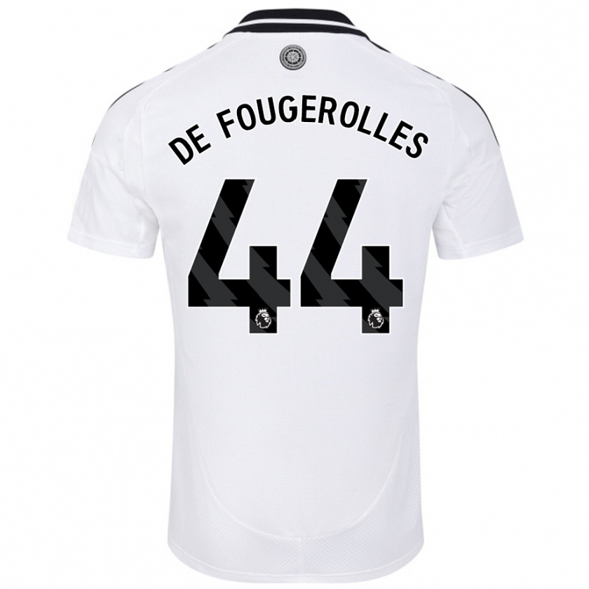 Kandiny Férfi Luc De Fougerolles #44 Fehér Hazai Jersey 2024/25 Mez Póló Ing