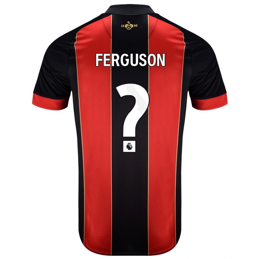 Kandiny Férfi Josh Ferguson #0 Piros Fekete Hazai Jersey 2024/25 Mez Póló Ing