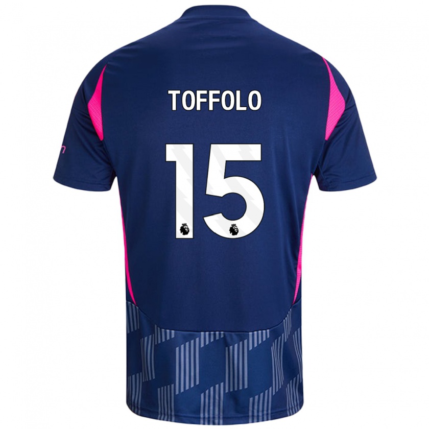 Kandiny Férfi Harry Toffolo #15 Királykék Rózsaszín Idegenbeli Jersey 2024/25 Mez Póló Ing