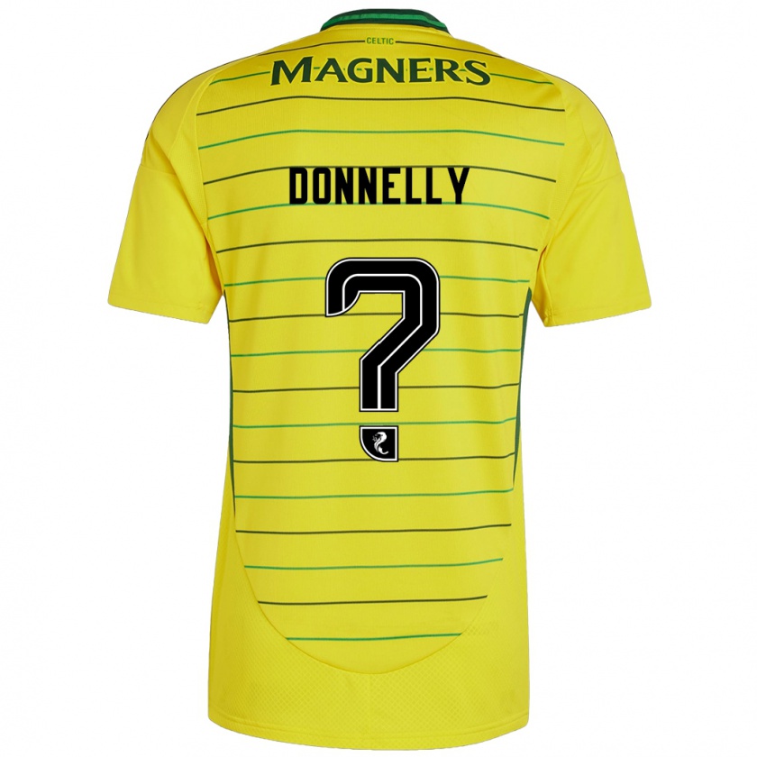 Kandiny Férfi Jacob Donnelly #0 Sárga Idegenbeli Jersey 2024/25 Mez Póló Ing