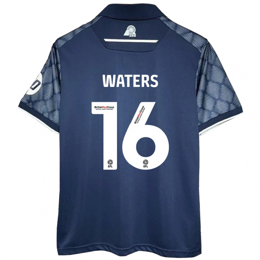 Kandiny Férfi Billy Waters #16 Fekete Idegenbeli Jersey 2024/25 Mez Póló Ing