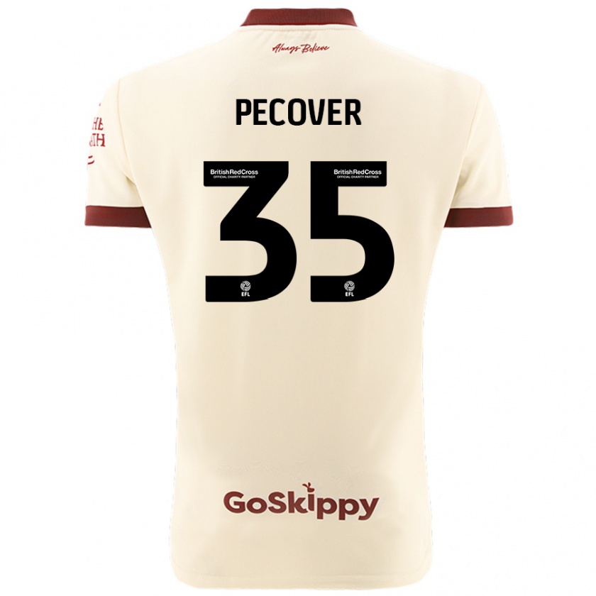 Kandiny Férfi Leo Pecover #35 Krém Fehér Idegenbeli Jersey 2024/25 Mez Póló Ing