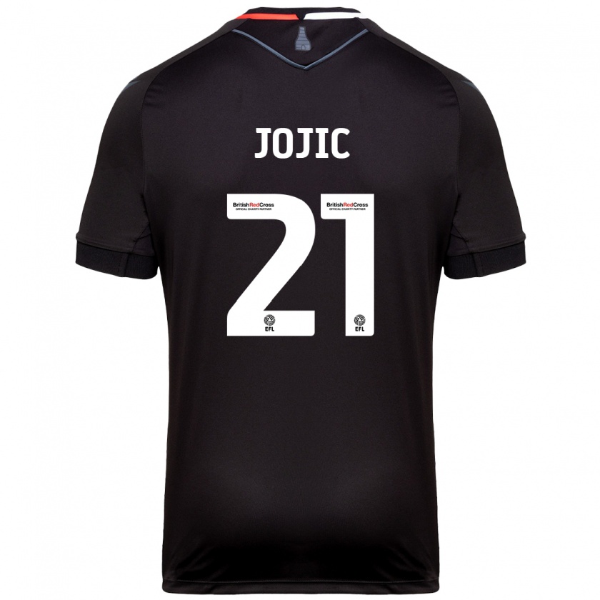 Kandiny Férfi Nikola Jojic #21 Fekete Idegenbeli Jersey 2024/25 Mez Póló Ing