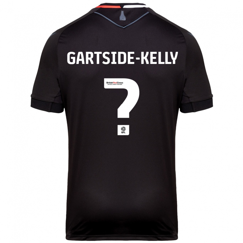 Kandiny Férfi Gabriel Gartside-Kelly #0 Fekete Idegenbeli Jersey 2024/25 Mez Póló Ing