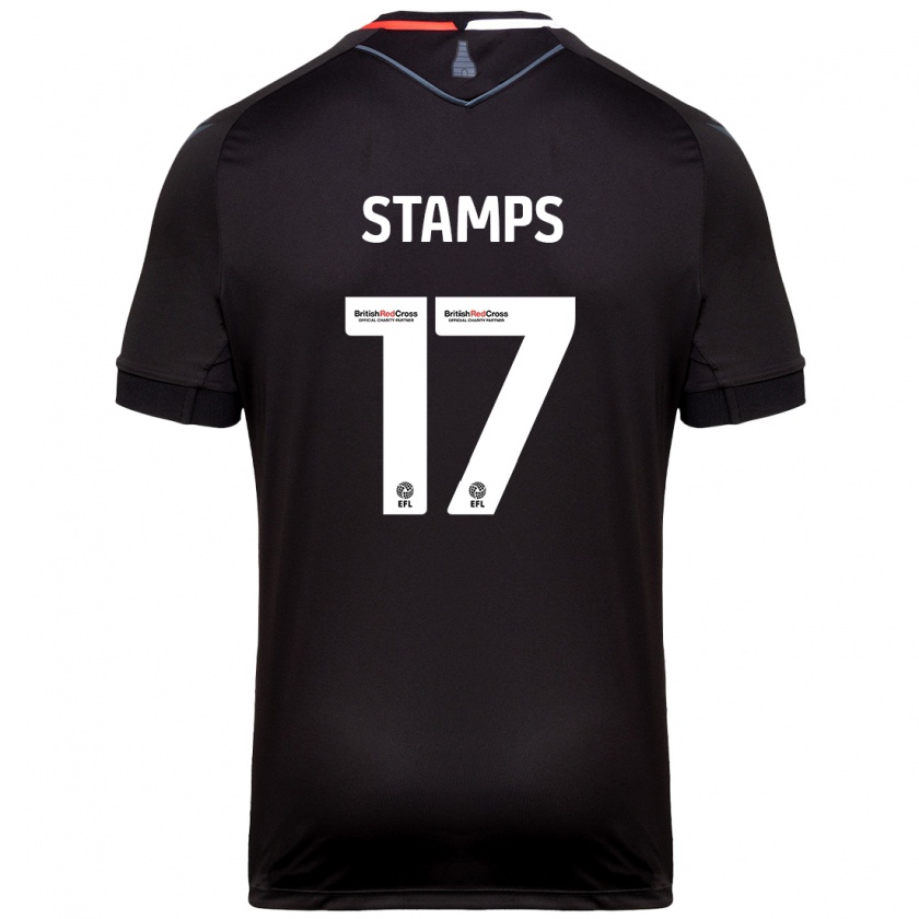 Kandiny Férfi Shannon Stamps #17 Fekete Idegenbeli Jersey 2024/25 Mez Póló Ing