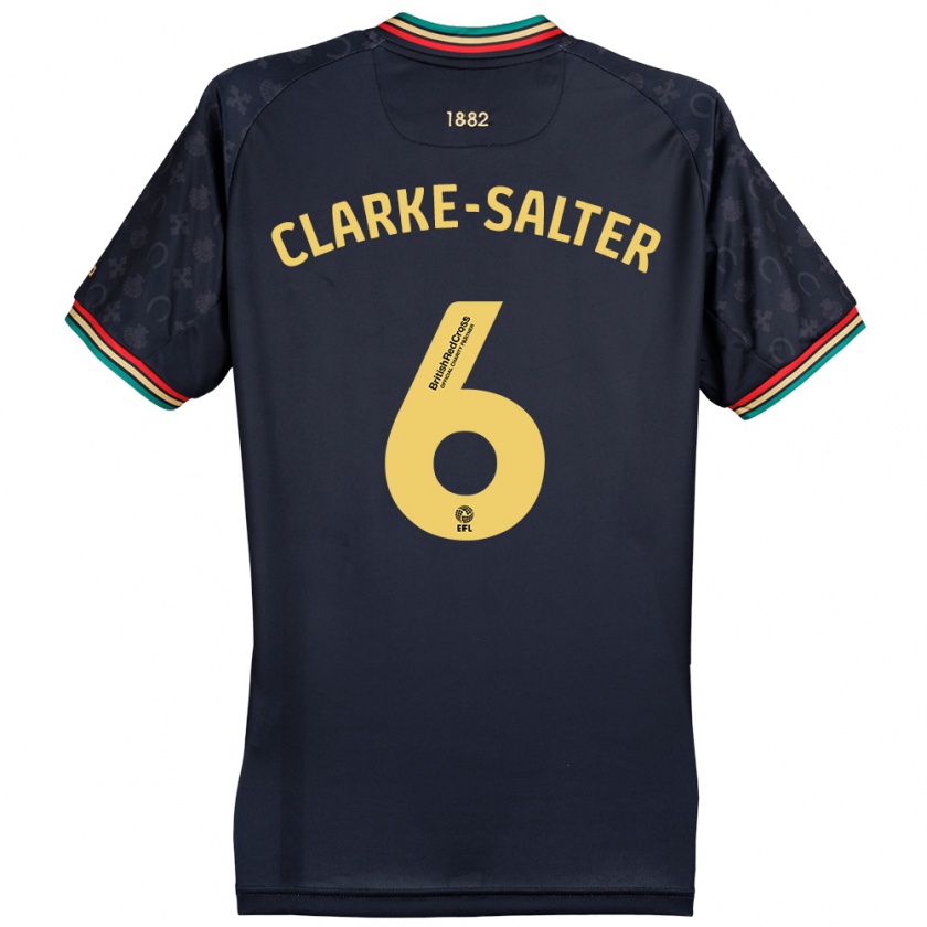 Kandiny Férfi Jake Clarke-Salter #6 Sötét Sötétkék Idegenbeli Jersey 2024/25 Mez Póló Ing