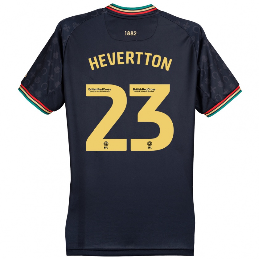 Kandiny Férfi Hevertton #23 Sötét Sötétkék Idegenbeli Jersey 2024/25 Mez Póló Ing