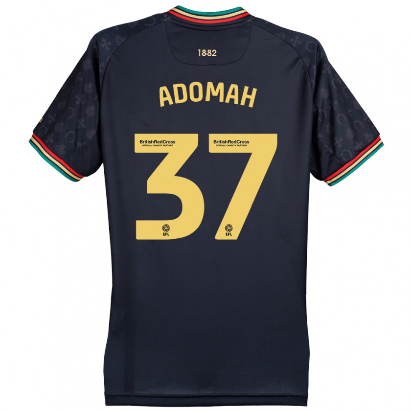 Kandiny Férfi Albert Adomah #37 Sötét Sötétkék Idegenbeli Jersey 2024/25 Mez Póló Ing