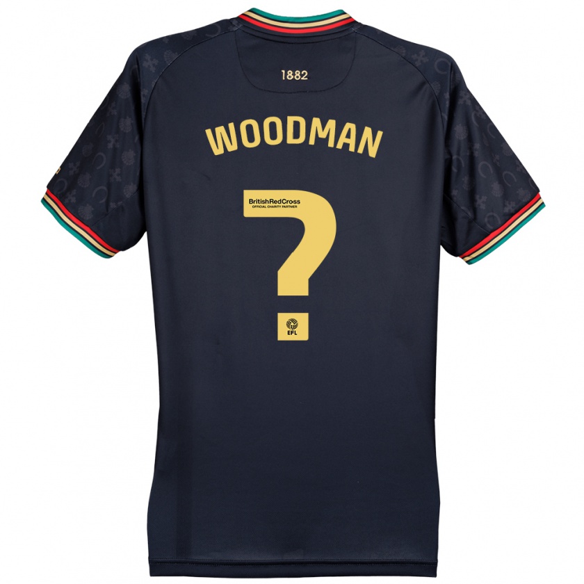 Kandiny Férfi Deon Woodman #0 Sötét Sötétkék Idegenbeli Jersey 2024/25 Mez Póló Ing