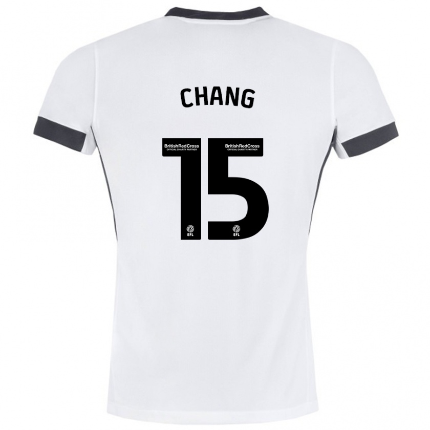 Kandiny Férfi Alfie Chang #15 Fehér Fekete Idegenbeli Jersey 2024/25 Mez Póló Ing