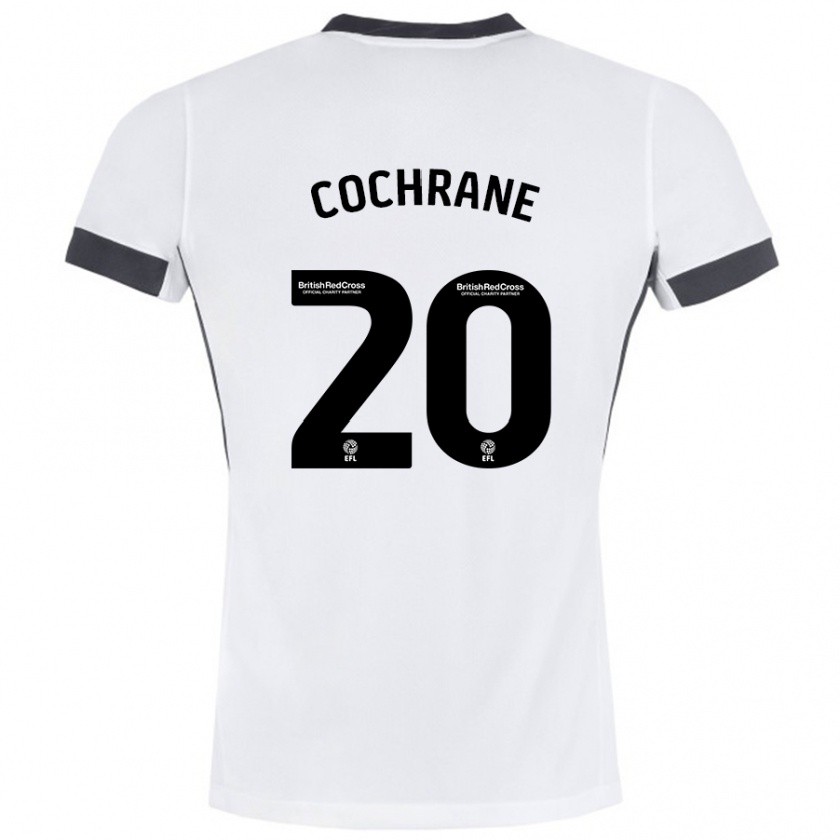 Kandiny Férfi Alex Cochrane #20 Fehér Fekete Idegenbeli Jersey 2024/25 Mez Póló Ing