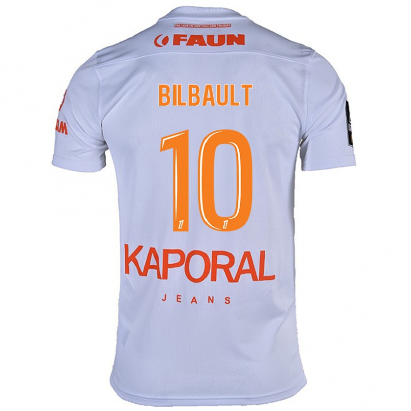 Kandiny Férfi Charlotte Bilbault #10 Fehér Idegenbeli Jersey 2024/25 Mez Póló Ing