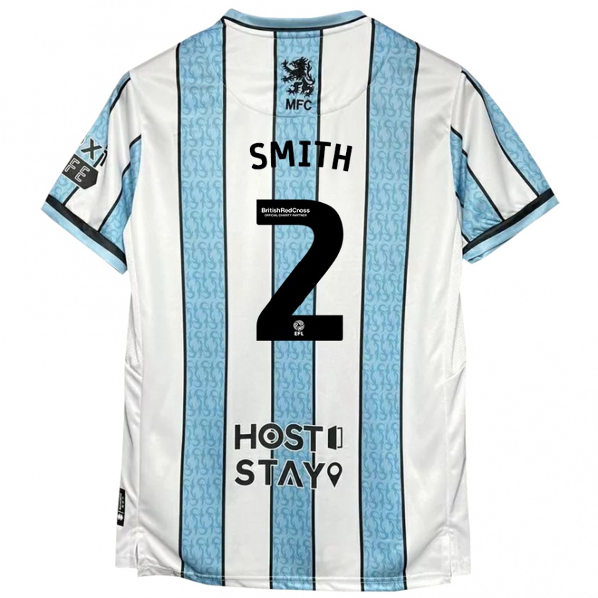 Kandiny Férfi Tommy Smith #2 Fehér Kék Idegenbeli Jersey 2024/25 Mez Póló Ing