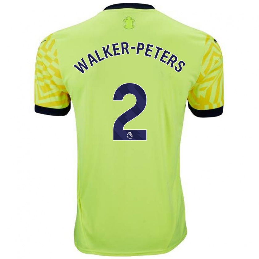 Kandiny Férfi Kyle Walker-Peters #2 Sárga Idegenbeli Jersey 2024/25 Mez Póló Ing