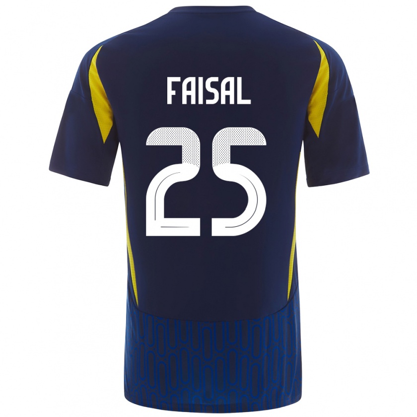 Kandiny Férfi Samira Faisal #25 Kék Sárga Idegenbeli Jersey 2024/25 Mez Póló Ing